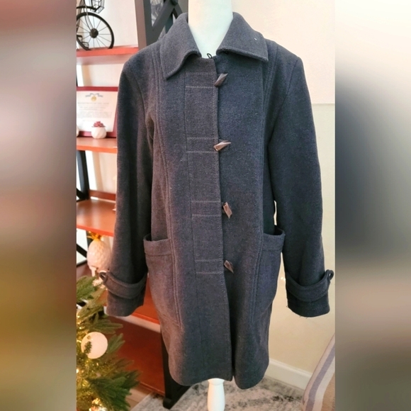 kistermann Cashmere & Wool Jackets & Blazers - Kistermann Women's gray Cashmere & Wool Trench Coat size 44